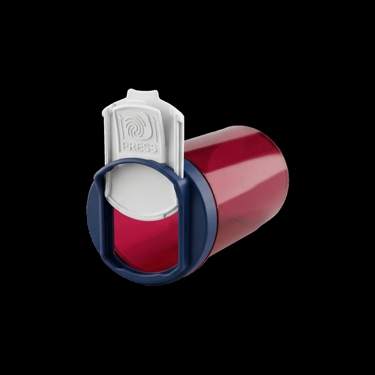 The limited edition Patriotic SnapSlide with cap open